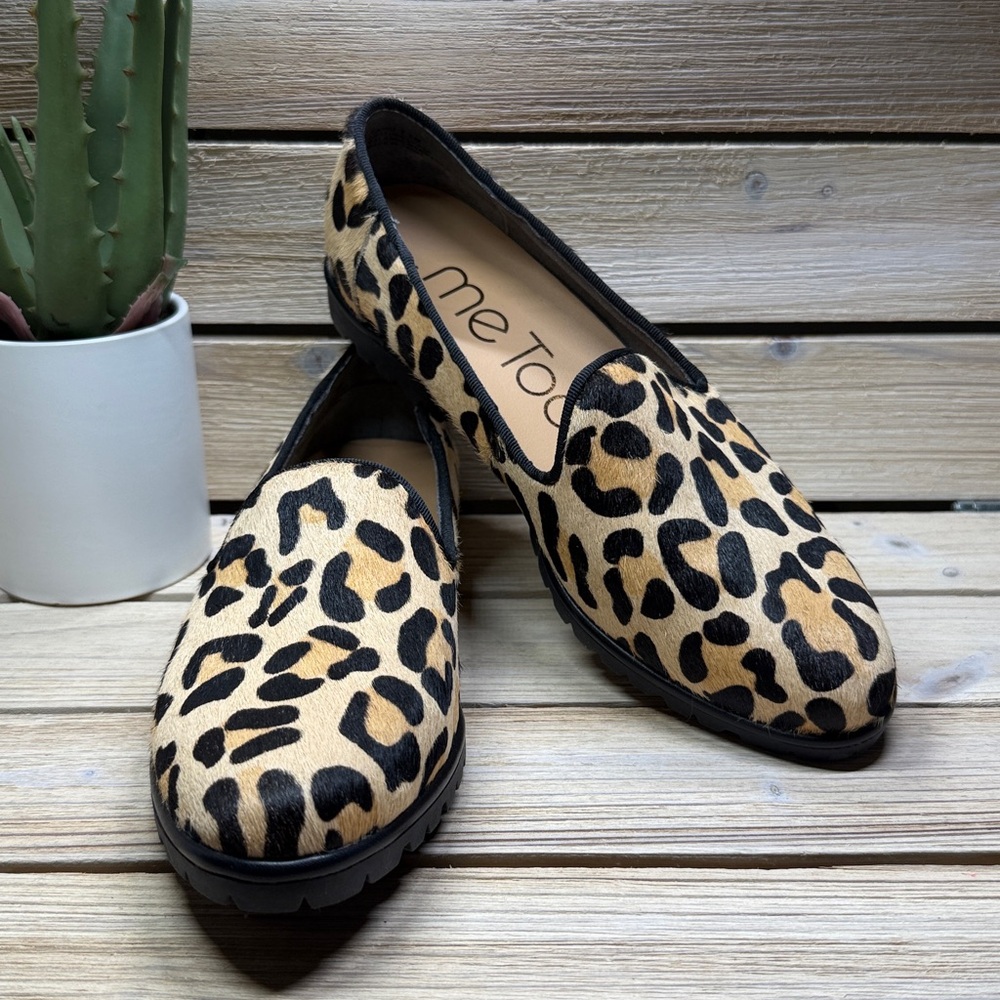Me Too Cairo Slip-on Cow Fur Leather Loafers Shoes ~ Size 7.5M